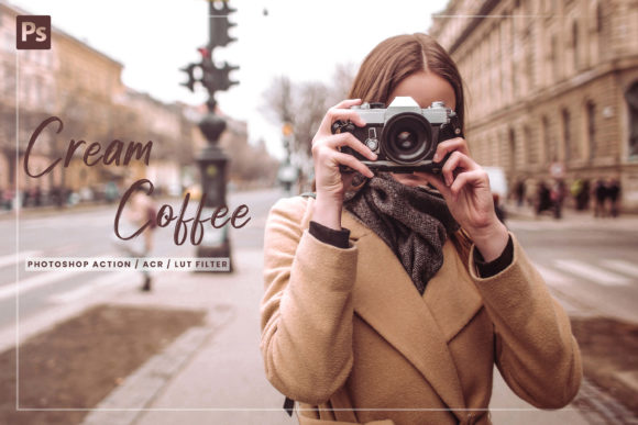 Download 7 Cream Coffee Photoshop Action, - Premium Bundle